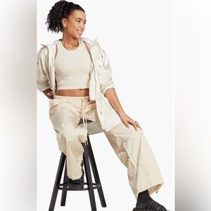 Adidas Recycled Nylon Pants Sandstar, Sz S